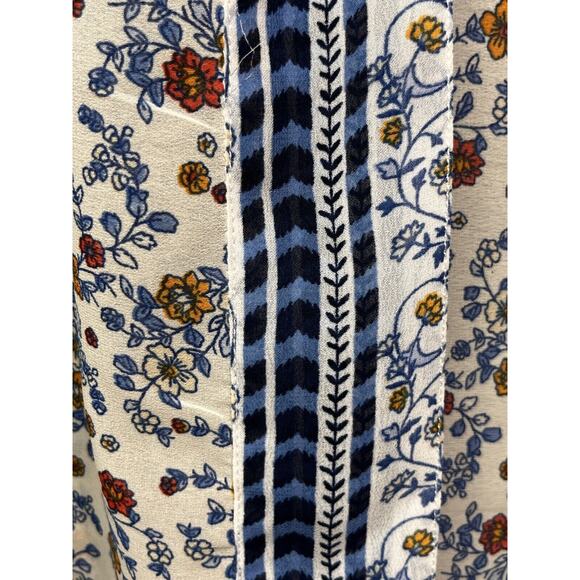 Japna Kimono Open Front Duster‎ Womens Small Boho Floral Short Sleeve Cardigan - Picture 5 of 7